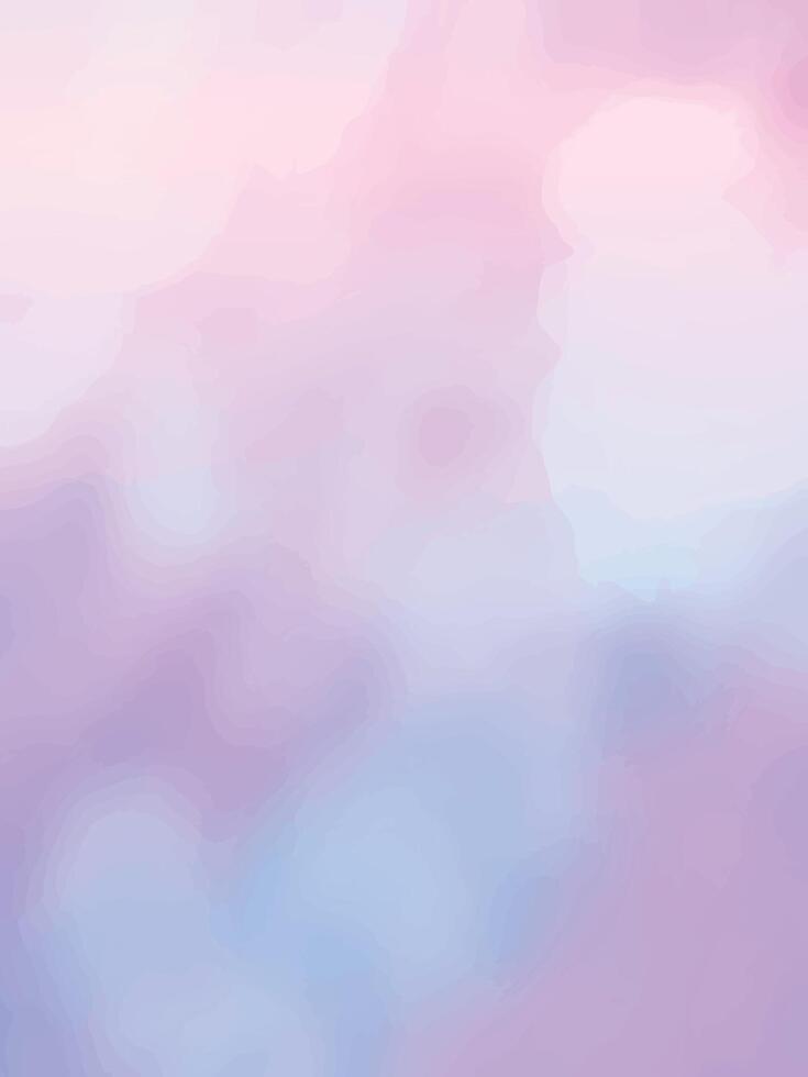 A soft and dreamy gradient background featuring smooth pastel shades of pink, purple, and blue. Ideal for digital design or aesthetic visuals. vector