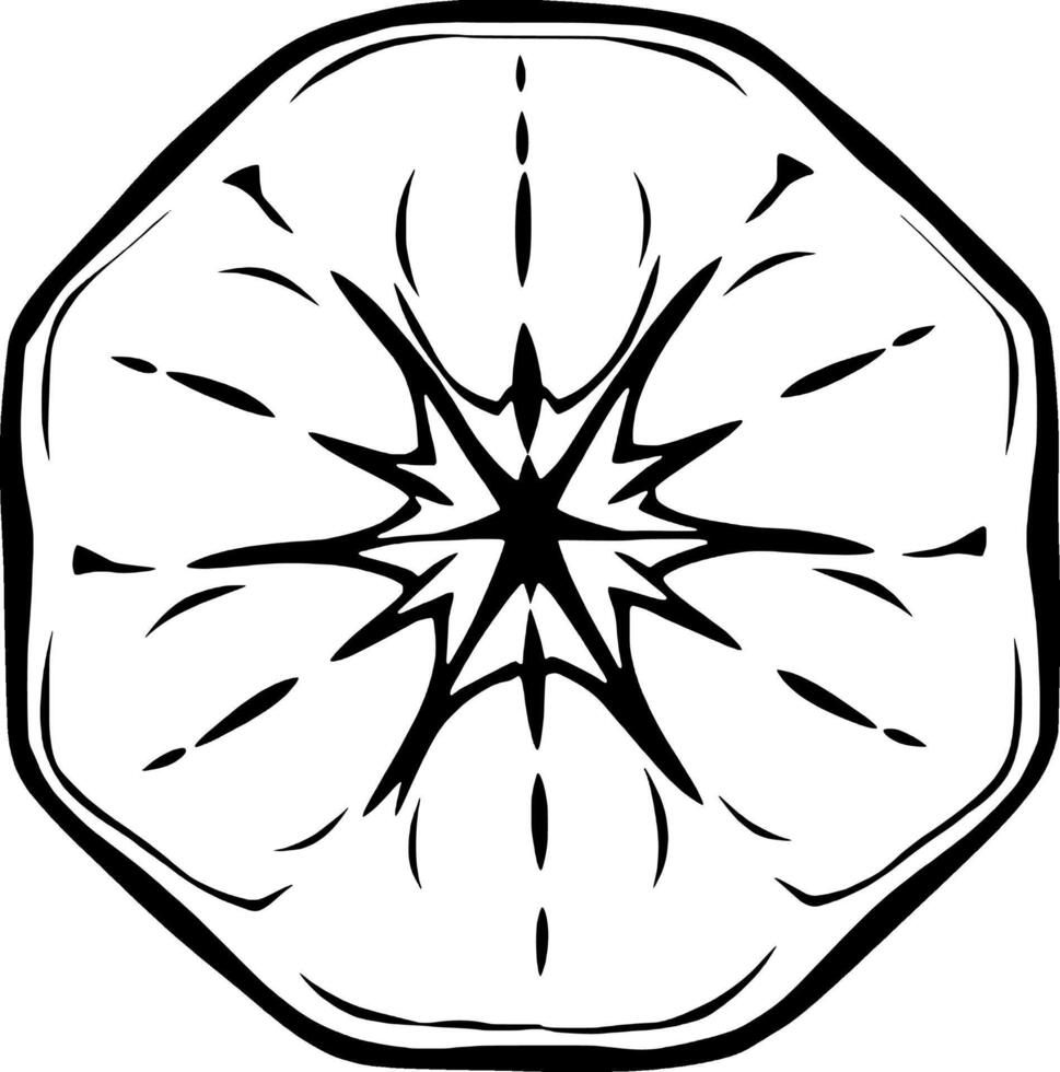 Octagonal Mandala Design A Geometric Starburst Pattern vector