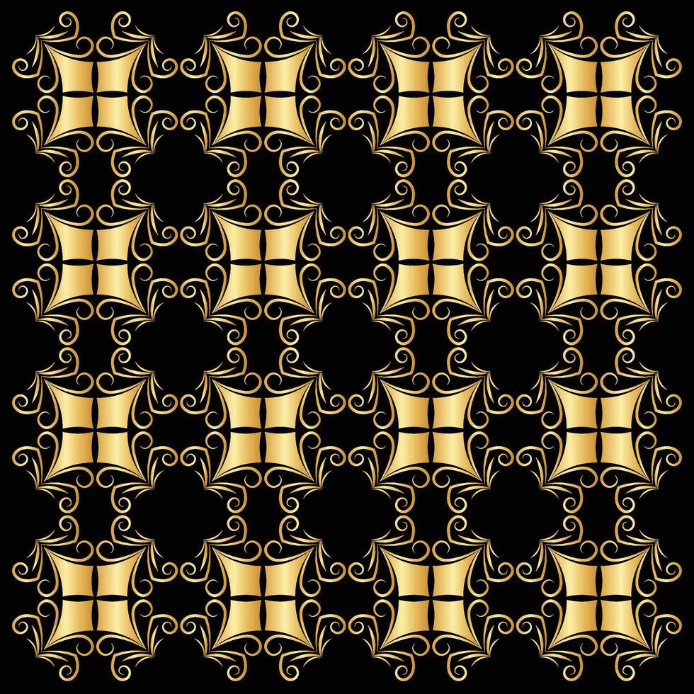 golden ornate pattern vector