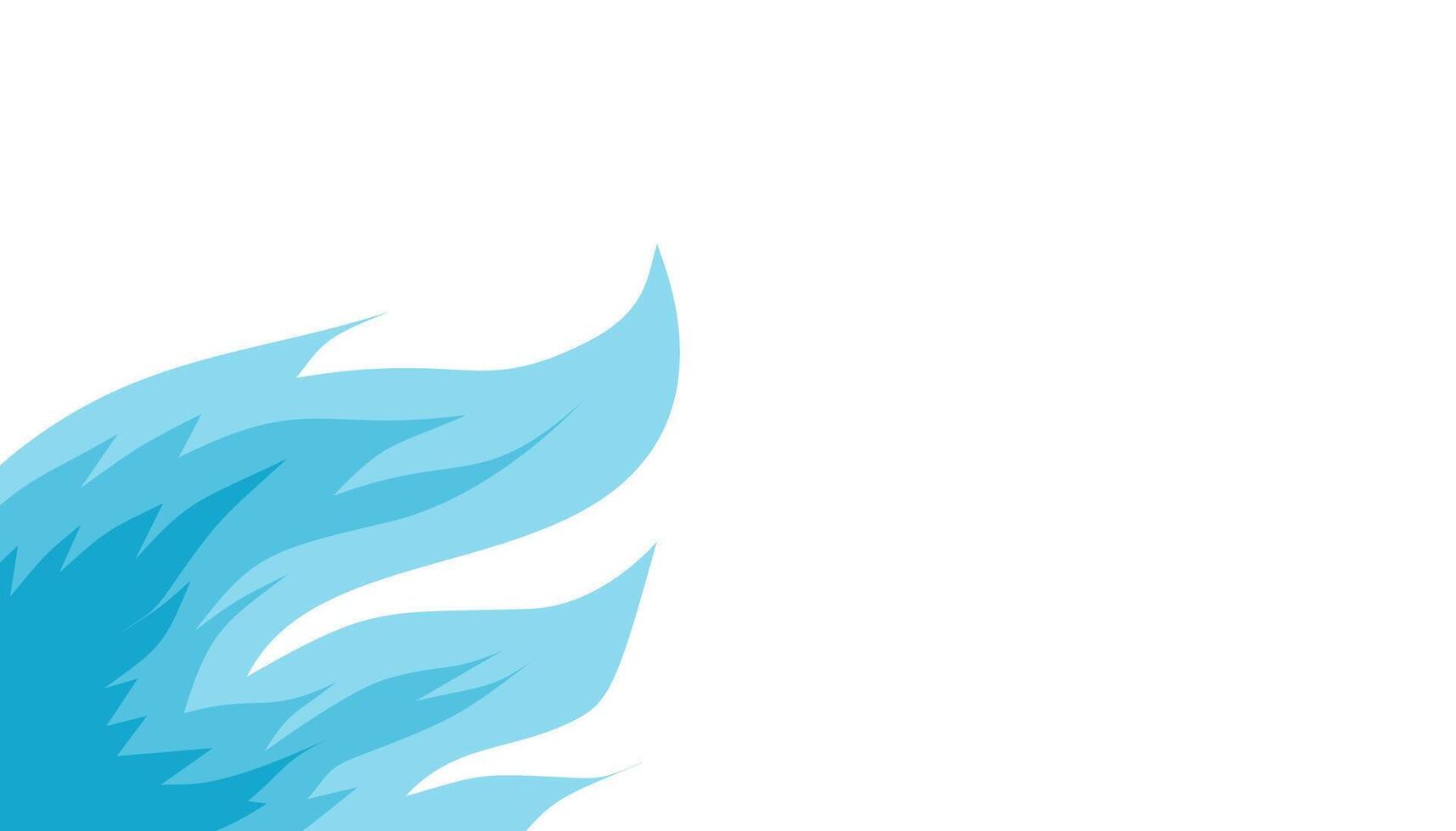 Abstract blue fire design element. Modern illustration for energy and dynamic concept vector