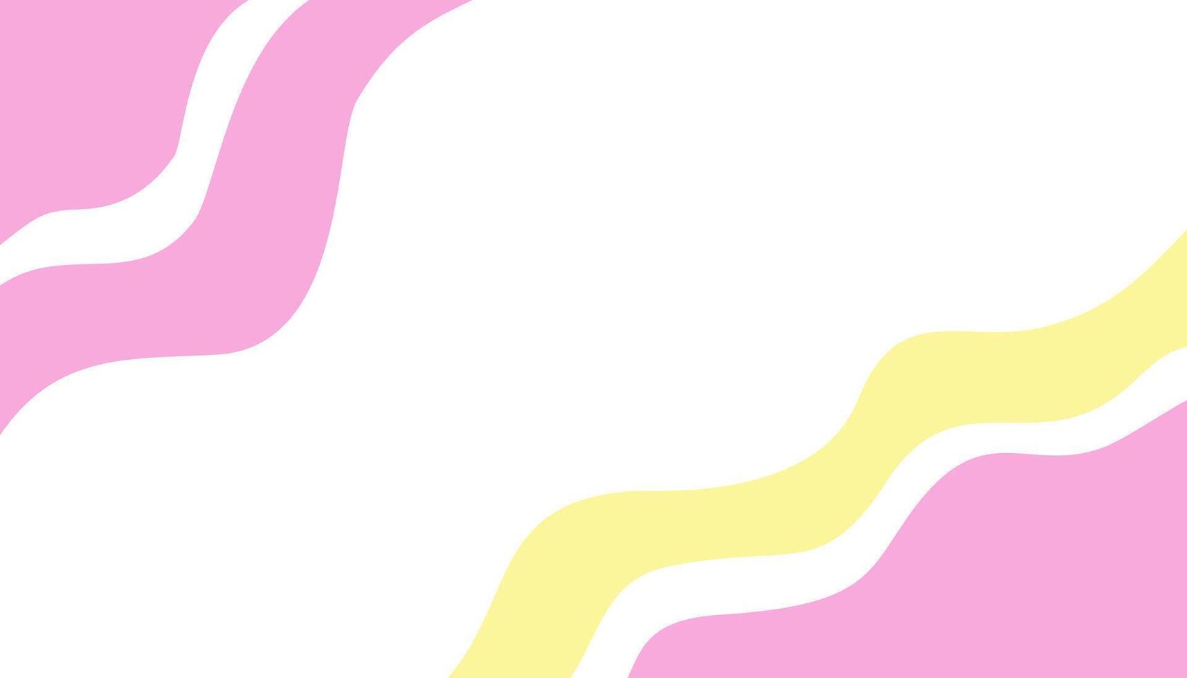 Abstract wavy background with pastel pink and yellow colors. Modern and stylish design elements. vector