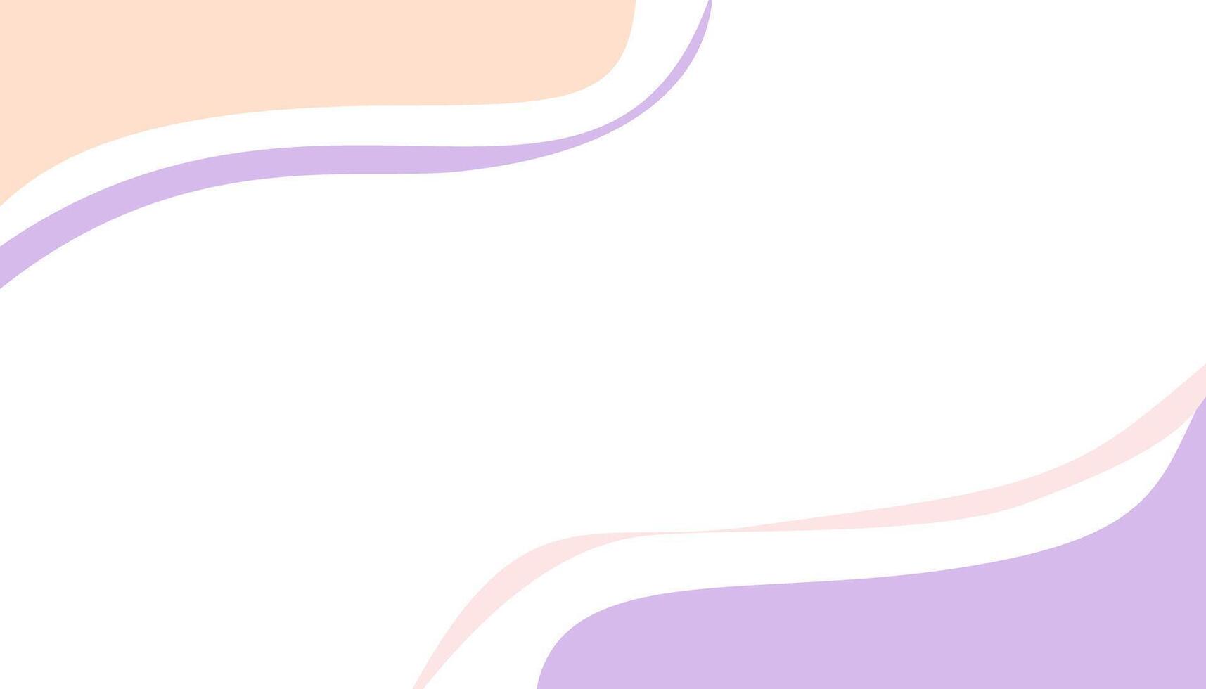 Soft wavy background with pastel peach and lavender colors. Soft and modern design elements. vector