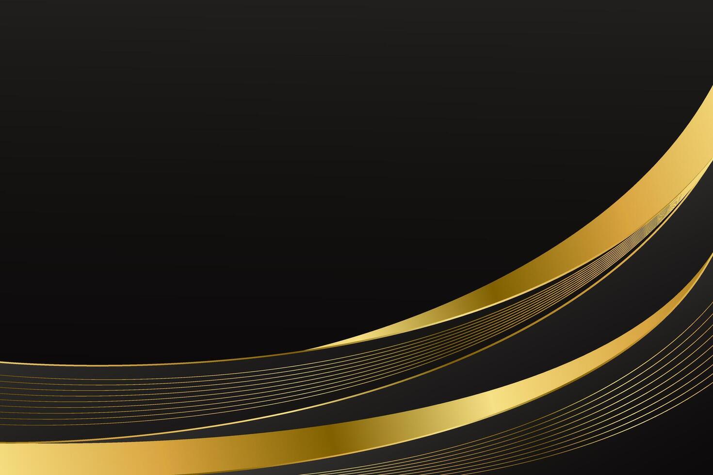 Minimalist elegant black and gold luxury background vector