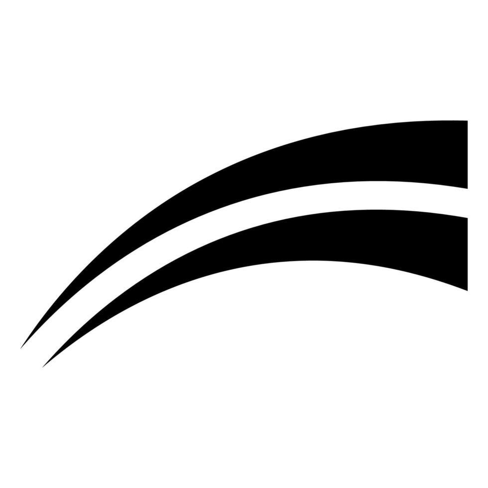 Dynamic Curved Lines, Abstract Motion and Flow Design Element vector