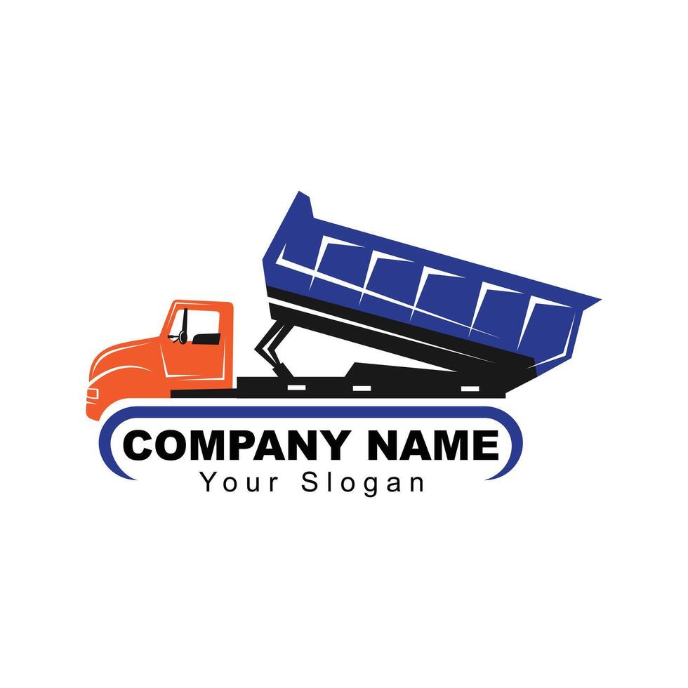 Dumpster company logo design unique vector