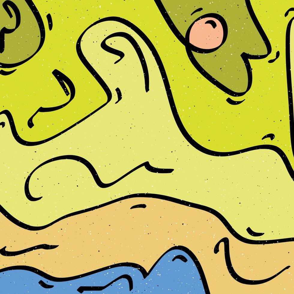 an irregular abstract art image with harmonious lines and beautiful, harmonious coloring vector