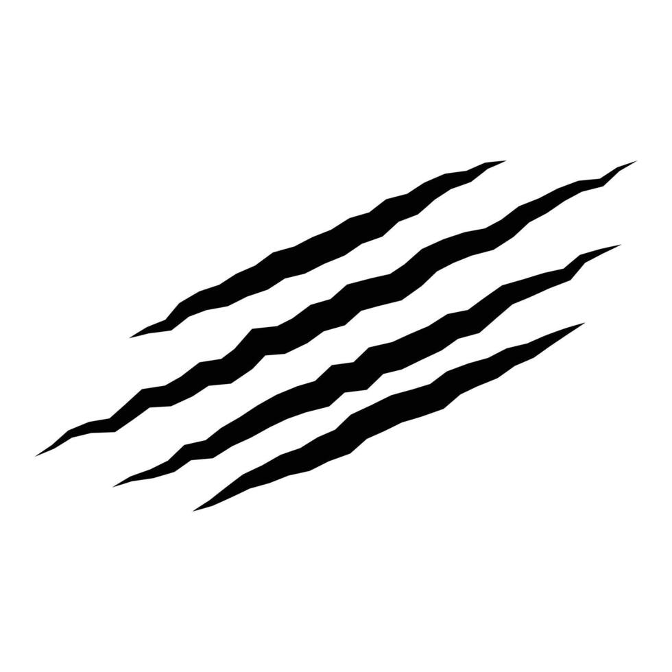 A black and white illustration of a claw vector