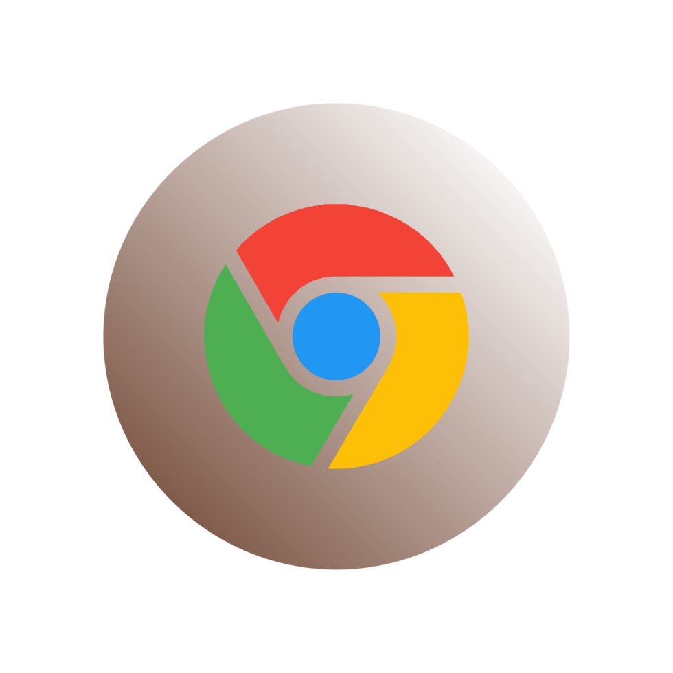 Google chrome icon flat png