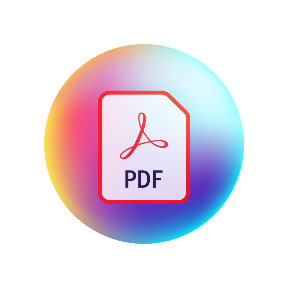 Adobe pdf icon flat png