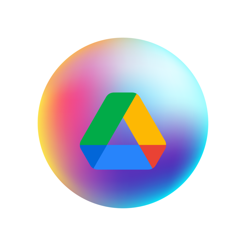 Google drive icon on bubble png