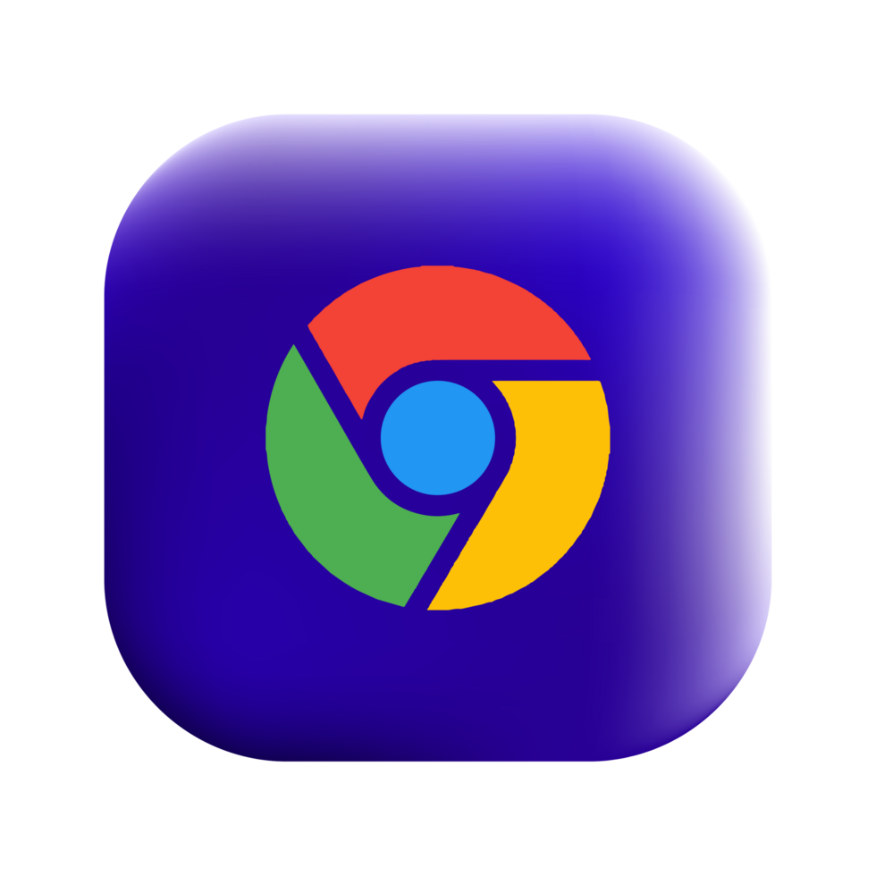 Chrome browser icon illustration png