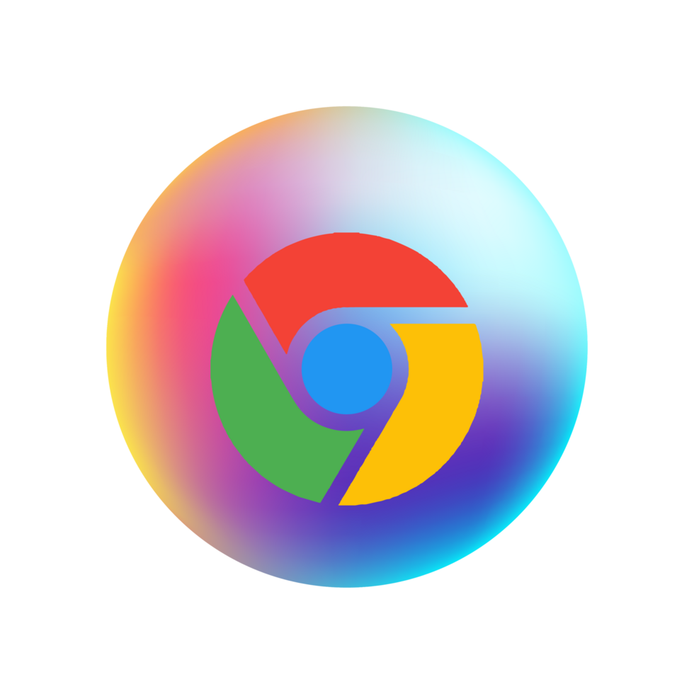 Chrome browser icon flat png