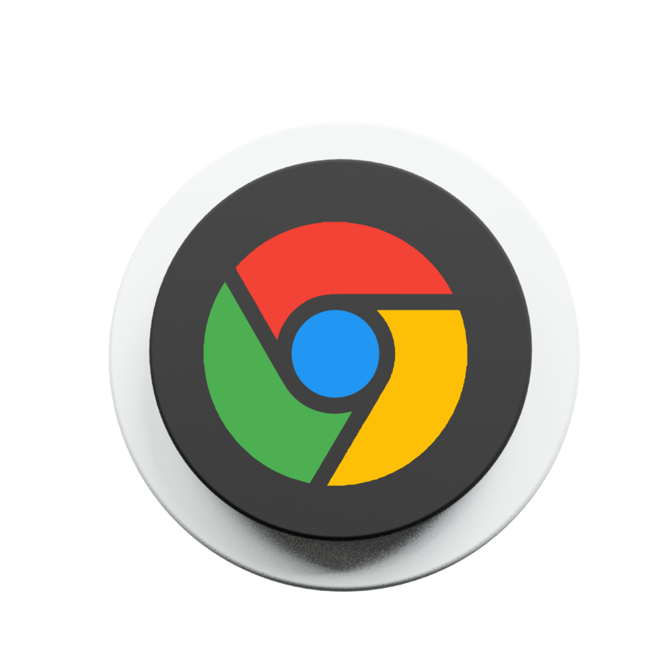 Chrome browser icon on circle png