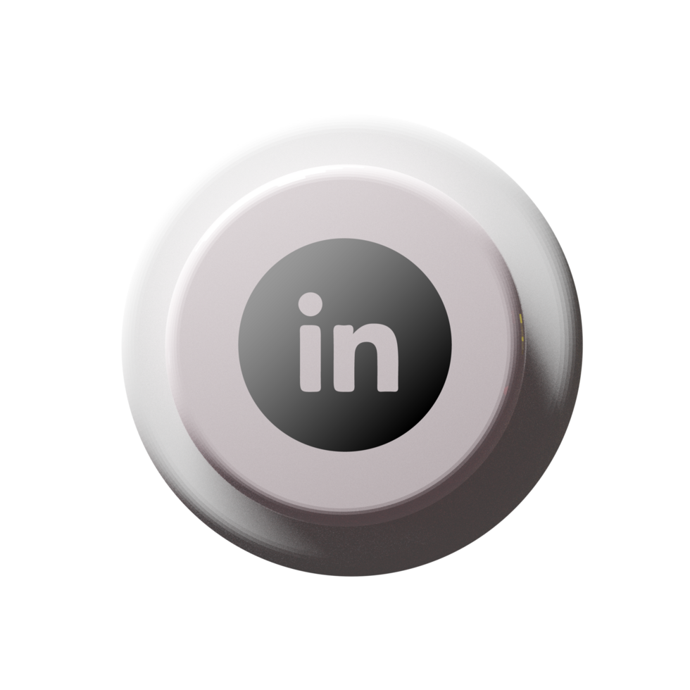 A button with the word linked on it png