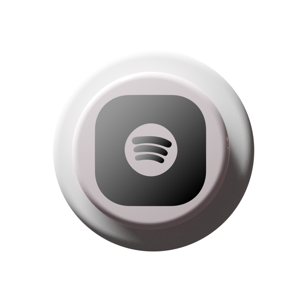 Spotify button icon flat png