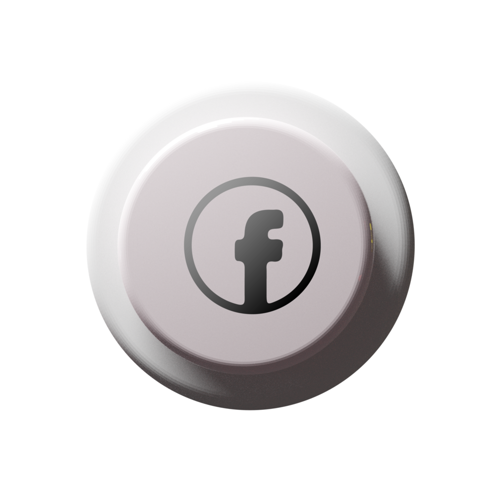 Facebook button on a white button png
