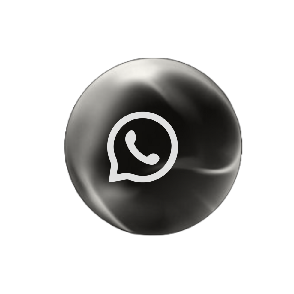 Whatsapp logo on a flat shape illustration png