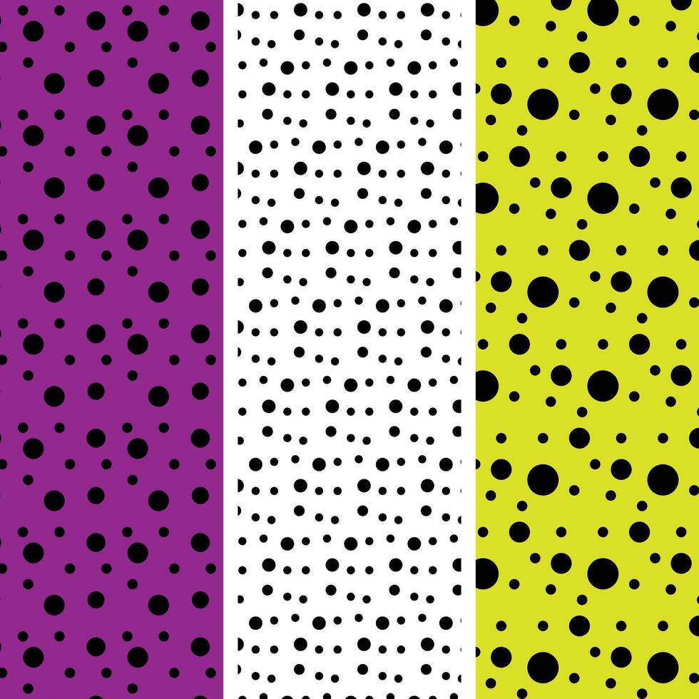 minimal black seamless polka dot texture vector