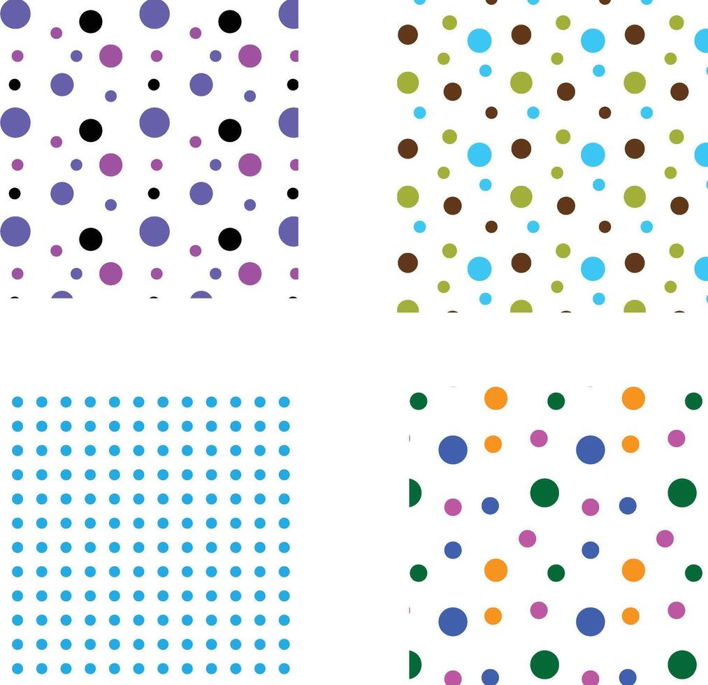 fun and festive colorful polka pattern vector