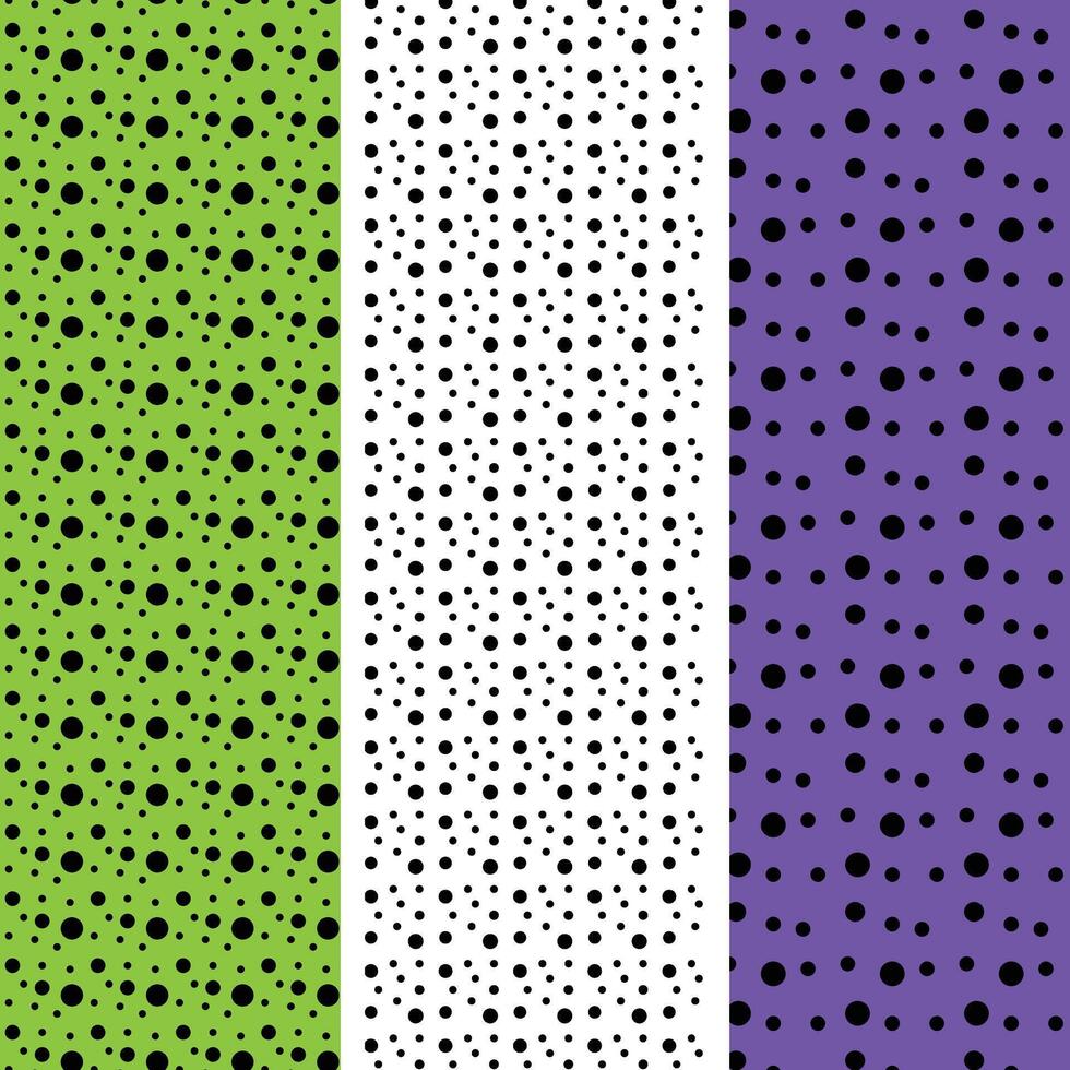 simple black polka dot pattern background vector