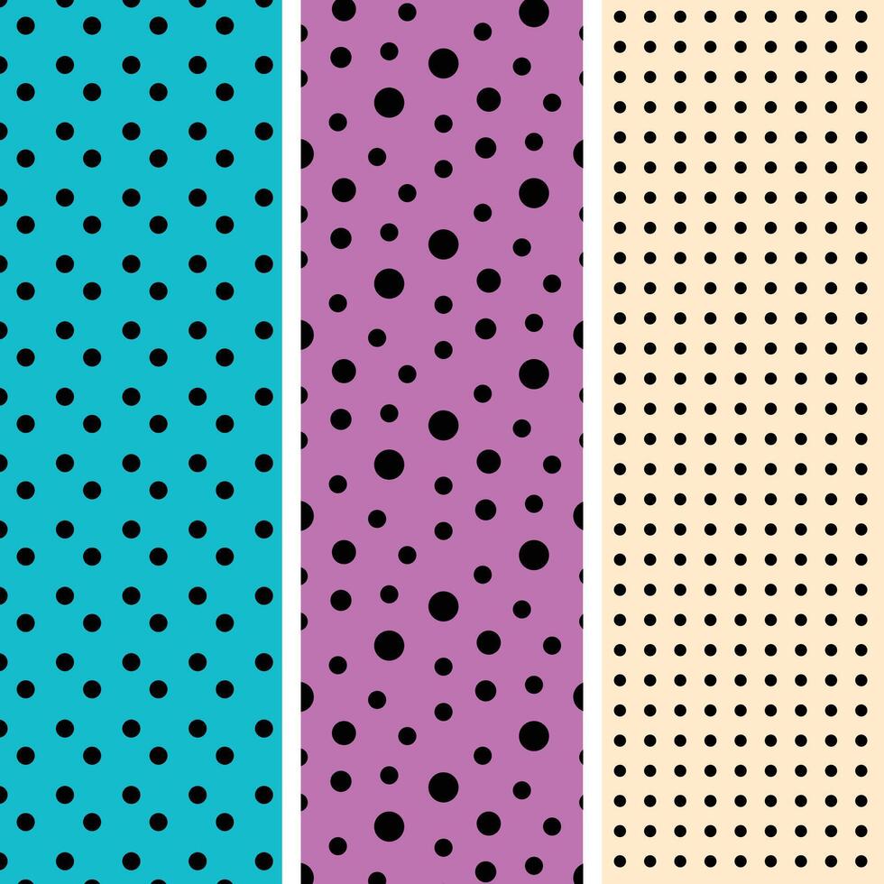 colorful dot seamless polka pattern design vector
