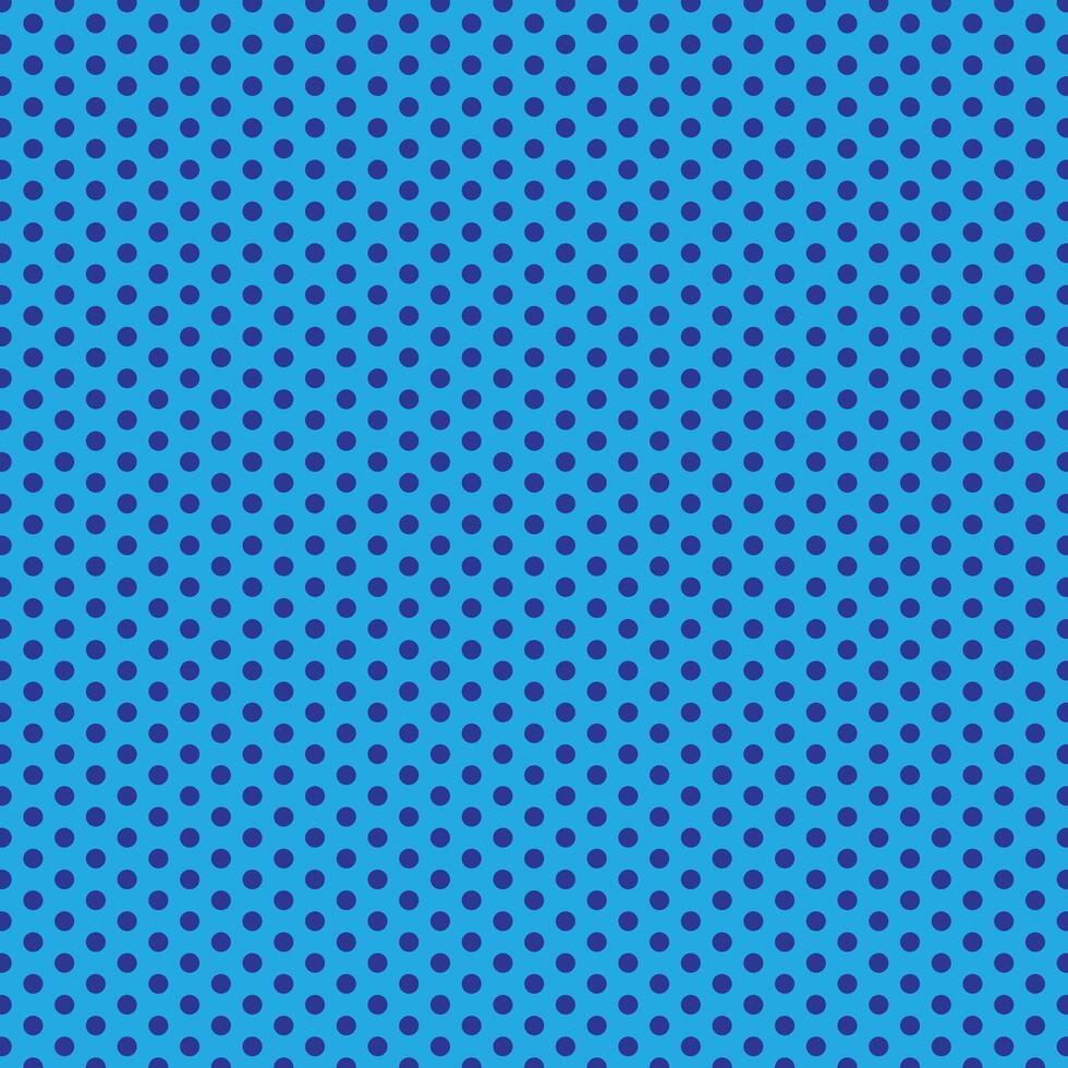 Navy Blue Polka Dot Seamless Pattern Design vector