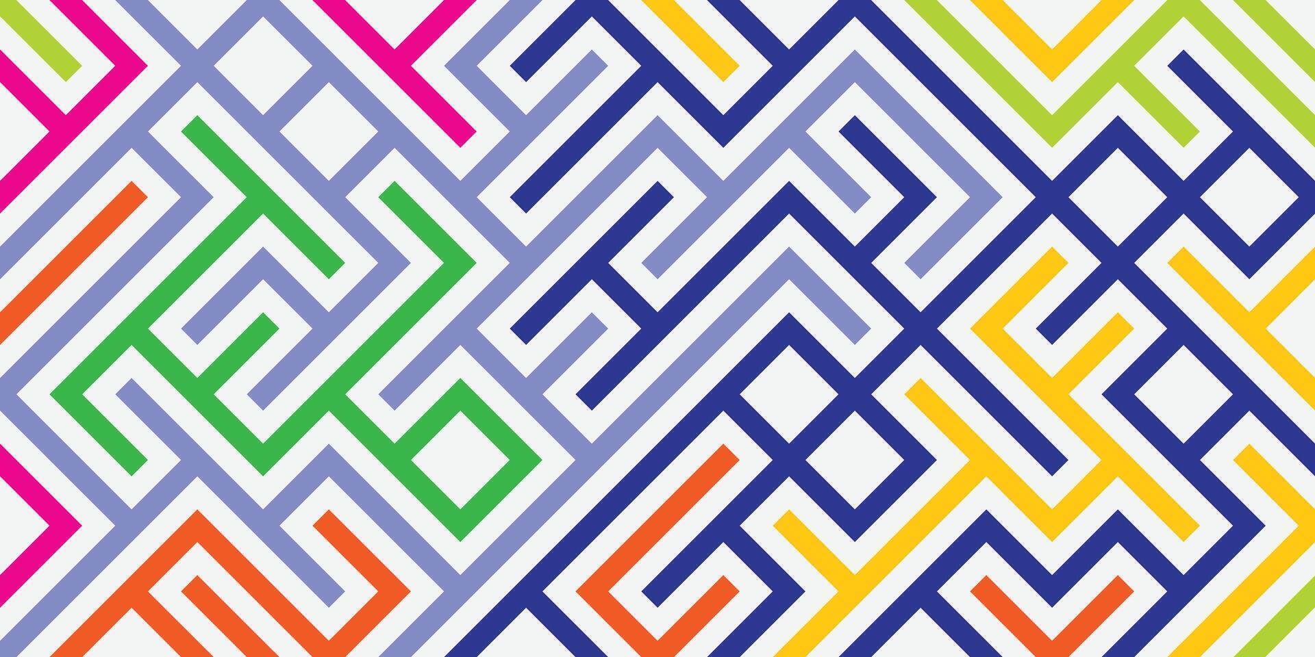 colorful lines abstract stylish mosaic design modern background vector