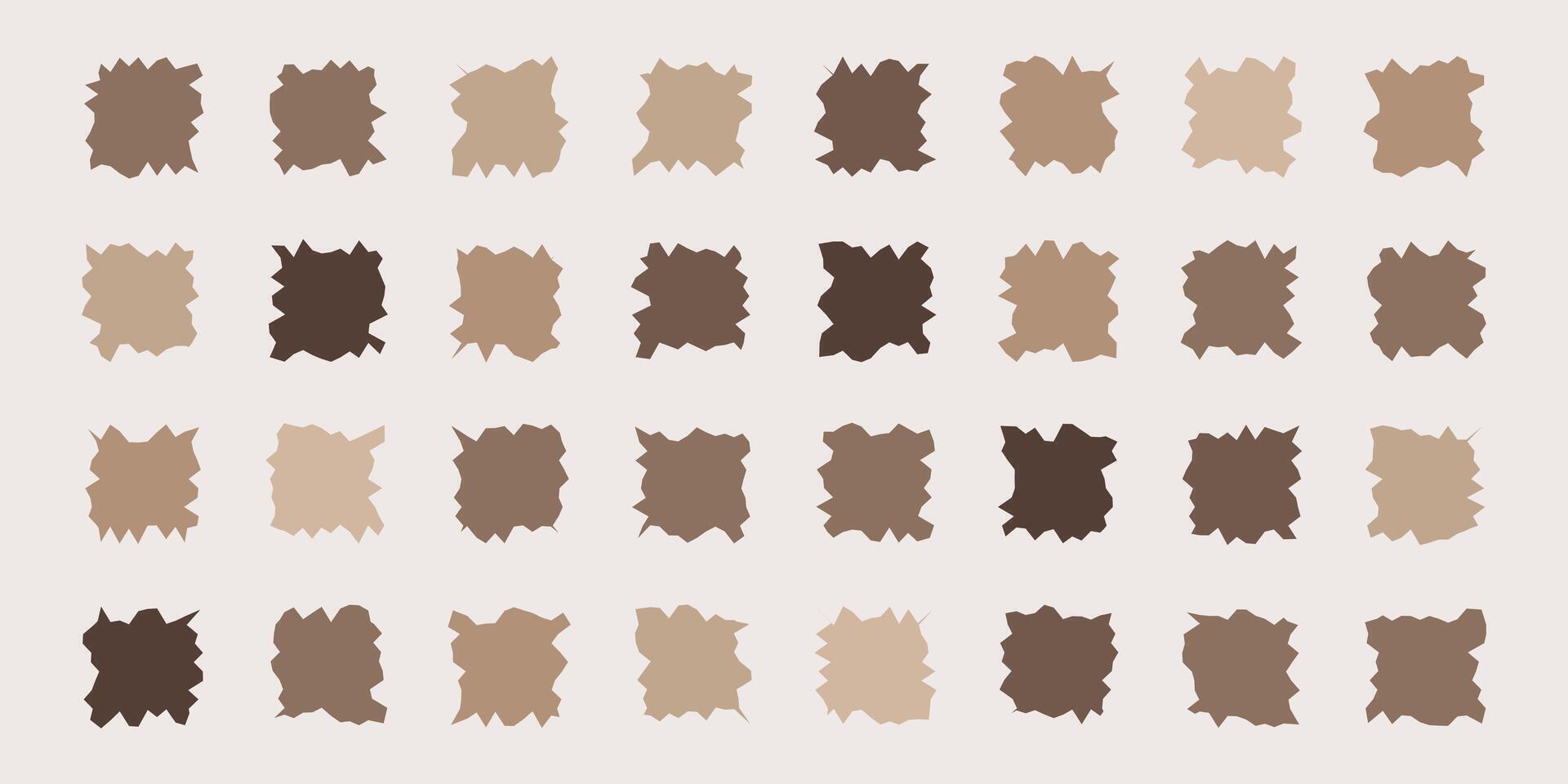 Set of torn paper pieces element design on isolated background vector