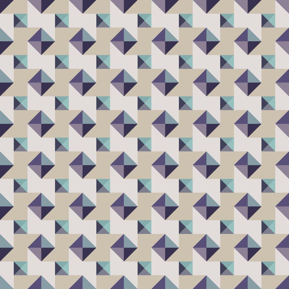 Geometric Pattern in Purple, Teal and Beige vector