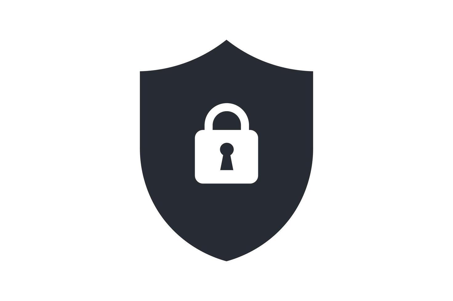 Security Shield Padlock Icon, shield security padlock icon, digital protection lock icon, encrypted shield padlock , cyber security shield icon vector