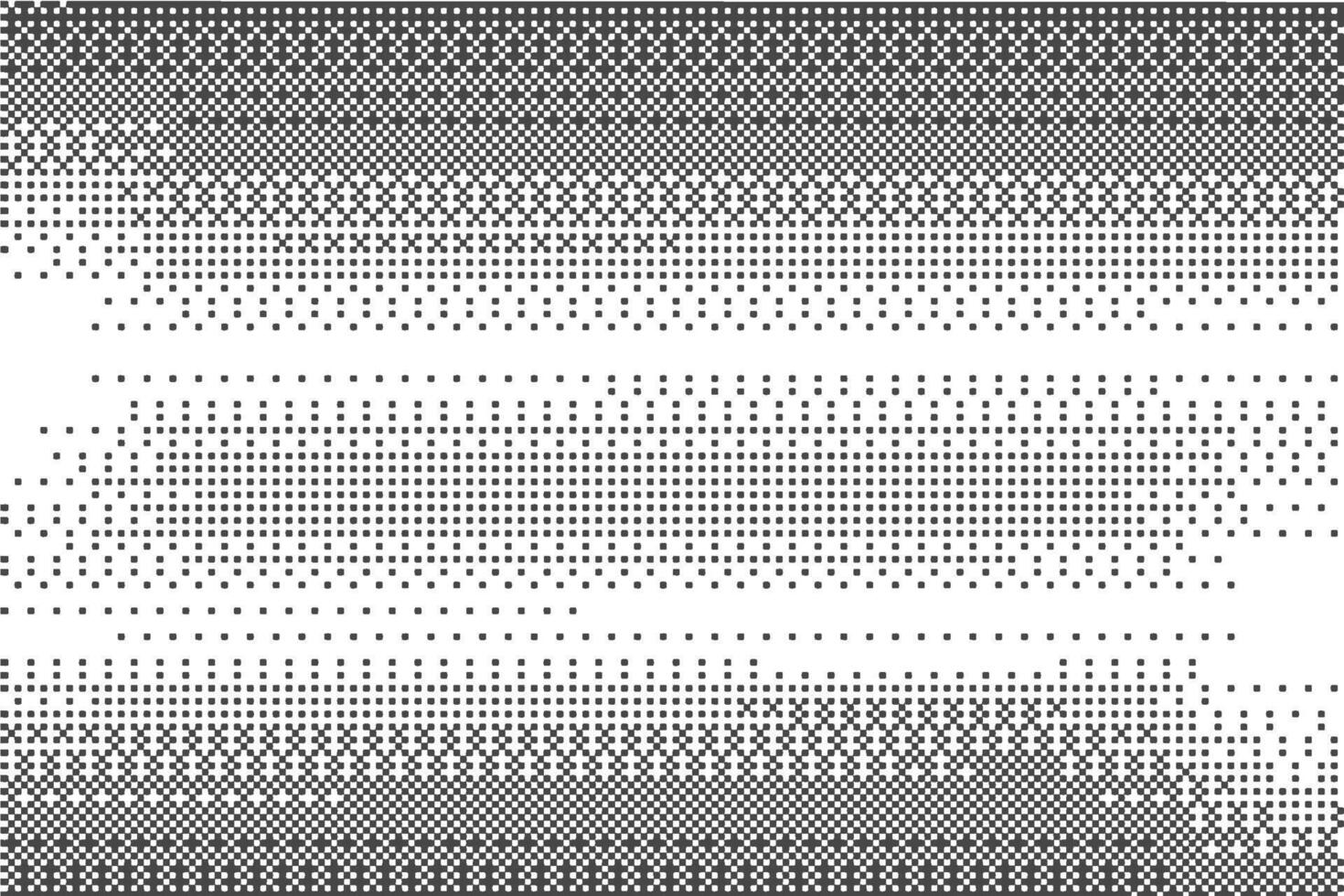 Pixel pattern background. Bitmap gaming gradient texture. Retro abstract arcade effect graphic with dither gradation. Black and white halftone glitch noisy backdrop vector