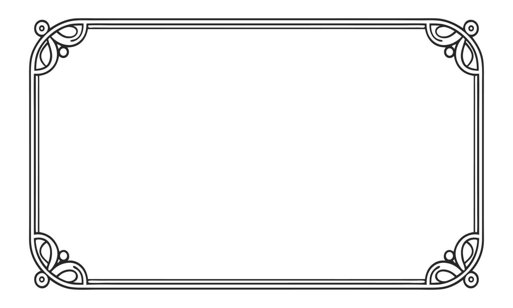 Abstract visuals bloom within a decorative floral frame. vector