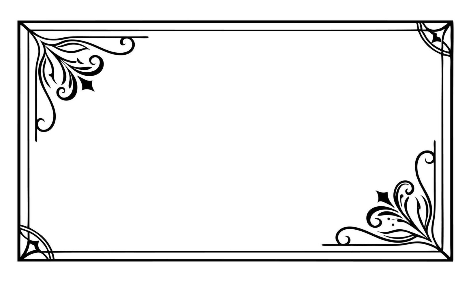A baroque-inspired floral frame fused with abstract creativity. vector