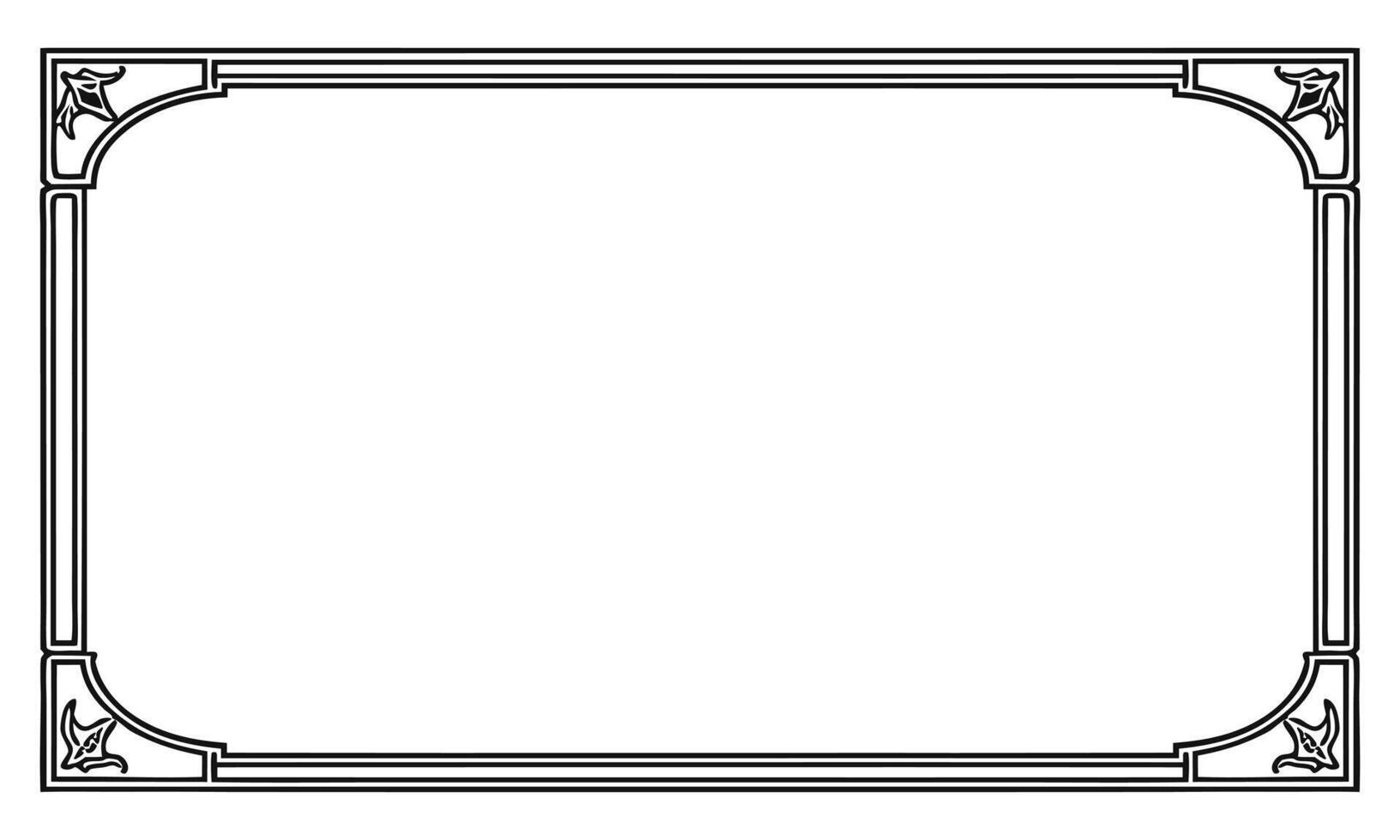 Classic floral beauty meets contemporary abstract art in this frame. vector