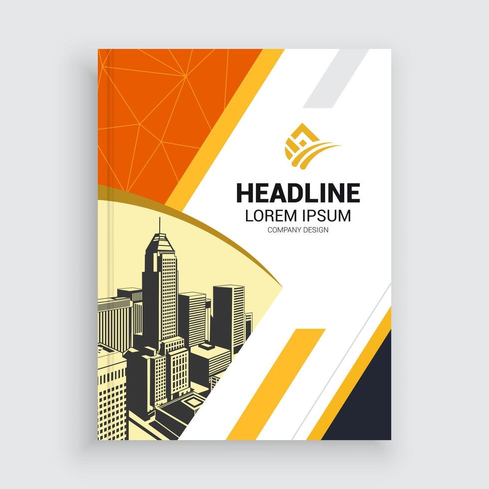 rad Professional Annual Report Layout Template for Success vector