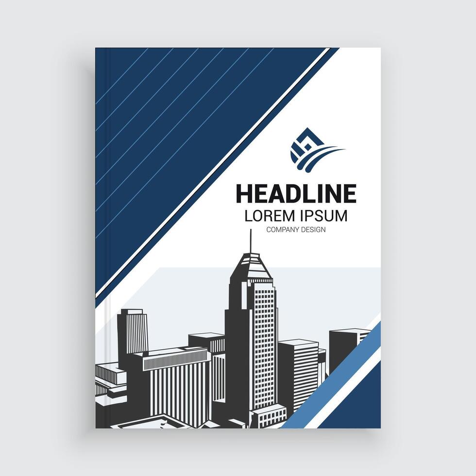 Business Annual cover template vector