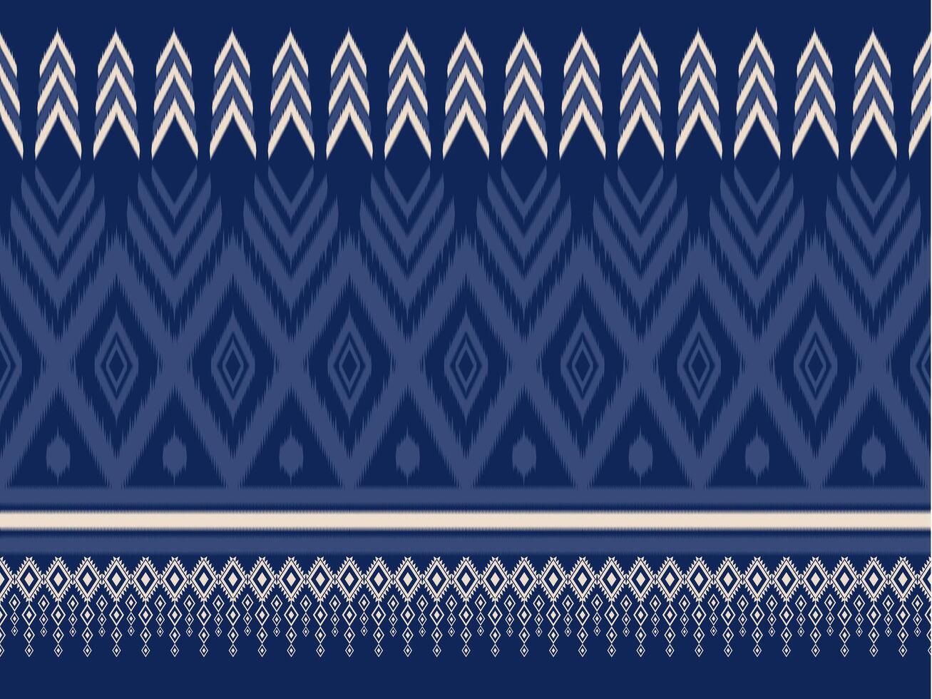 Ikat ethnic pattern. ikat ethnic pattern style. ikat pattern design for clothing, textile, wrapping, background, wallpaper, carpet, embroidery vector