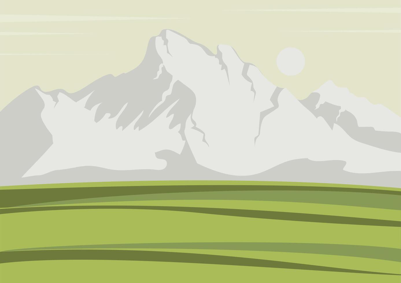Green nature forest landscape scenery background vector