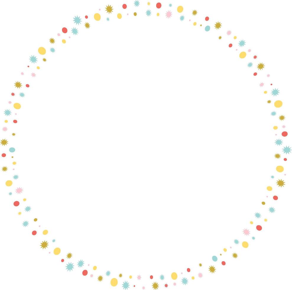 Colorful stylish blobs empty frame. frame for text. Modern Art baby shower graphic vector