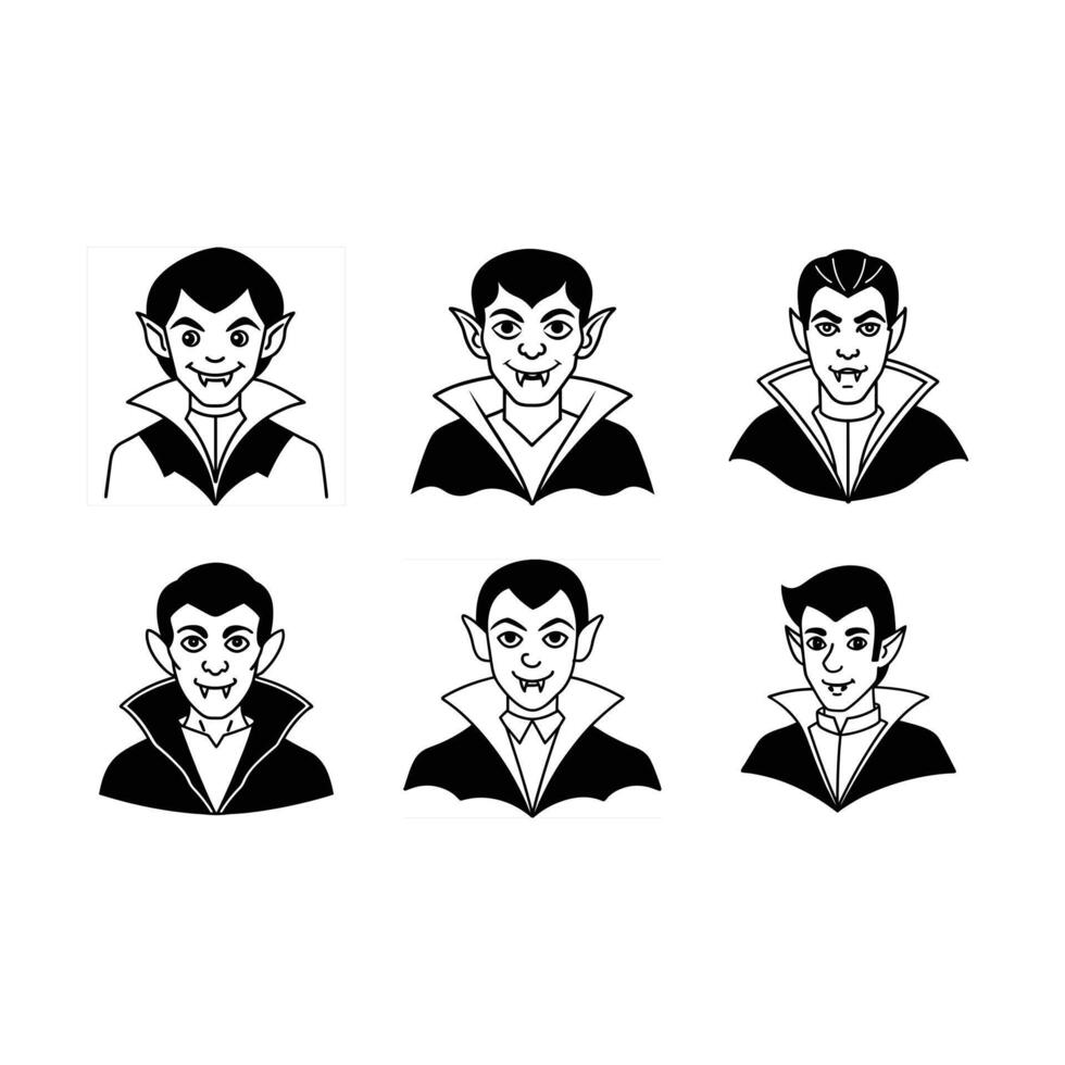 Creepy Halloween vampire perfect for spooky designs, invites, and party graphics vector