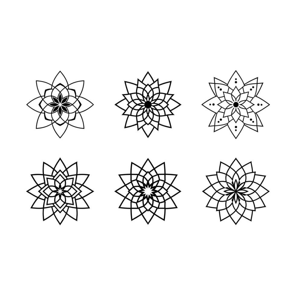 Dotwork Mandala Design - Intricate Geometric Art for Mindful Projects vector