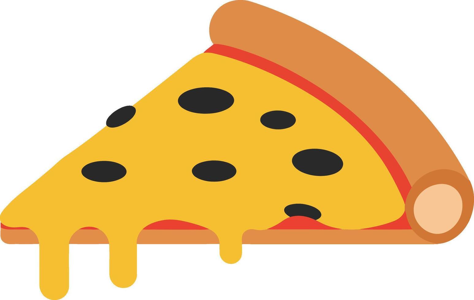 Croissant on a plate in a minimal flat design style illustration vector
