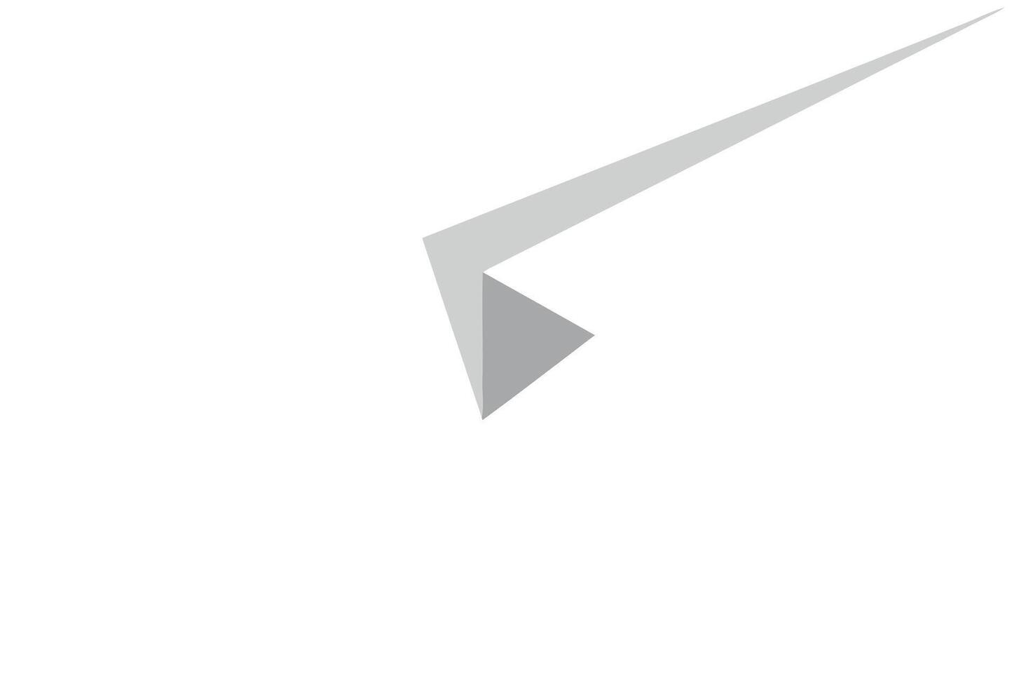 Geometric arrow design in minimal style showcasing movement in art vector