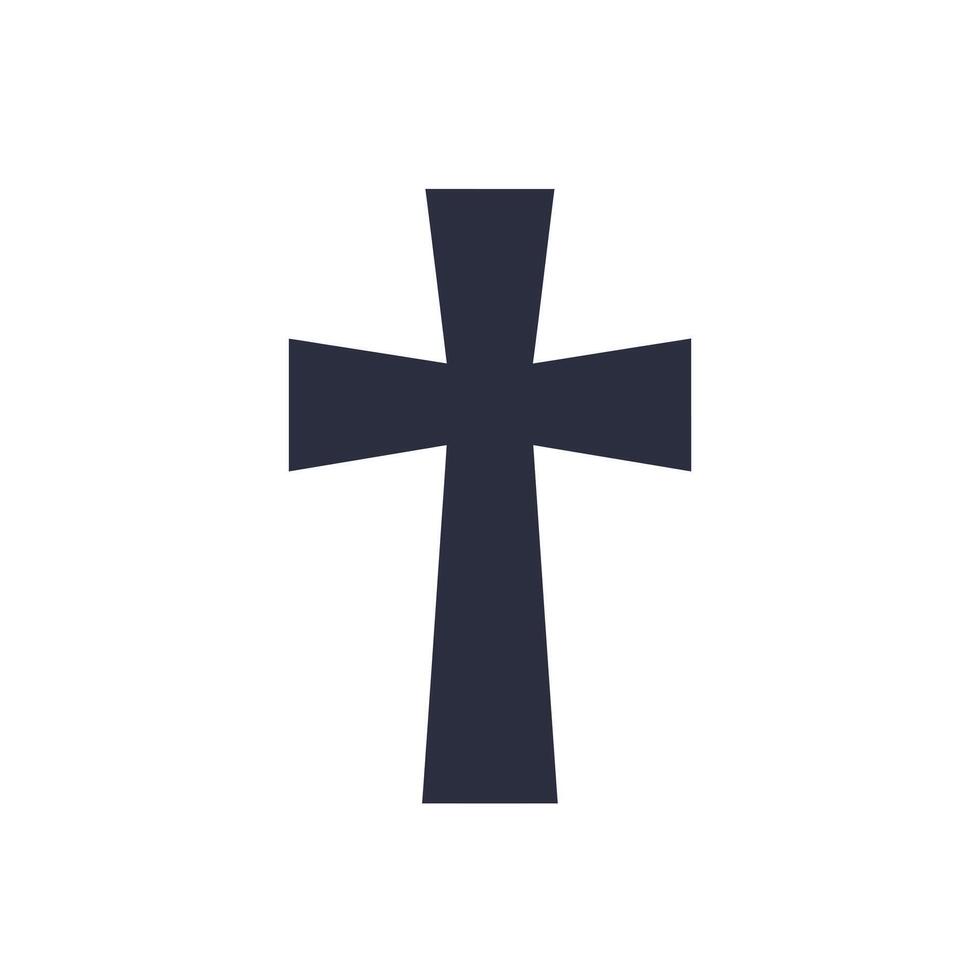 Cross symbol design in minimal style featuring bold shapes and strong lines art vector