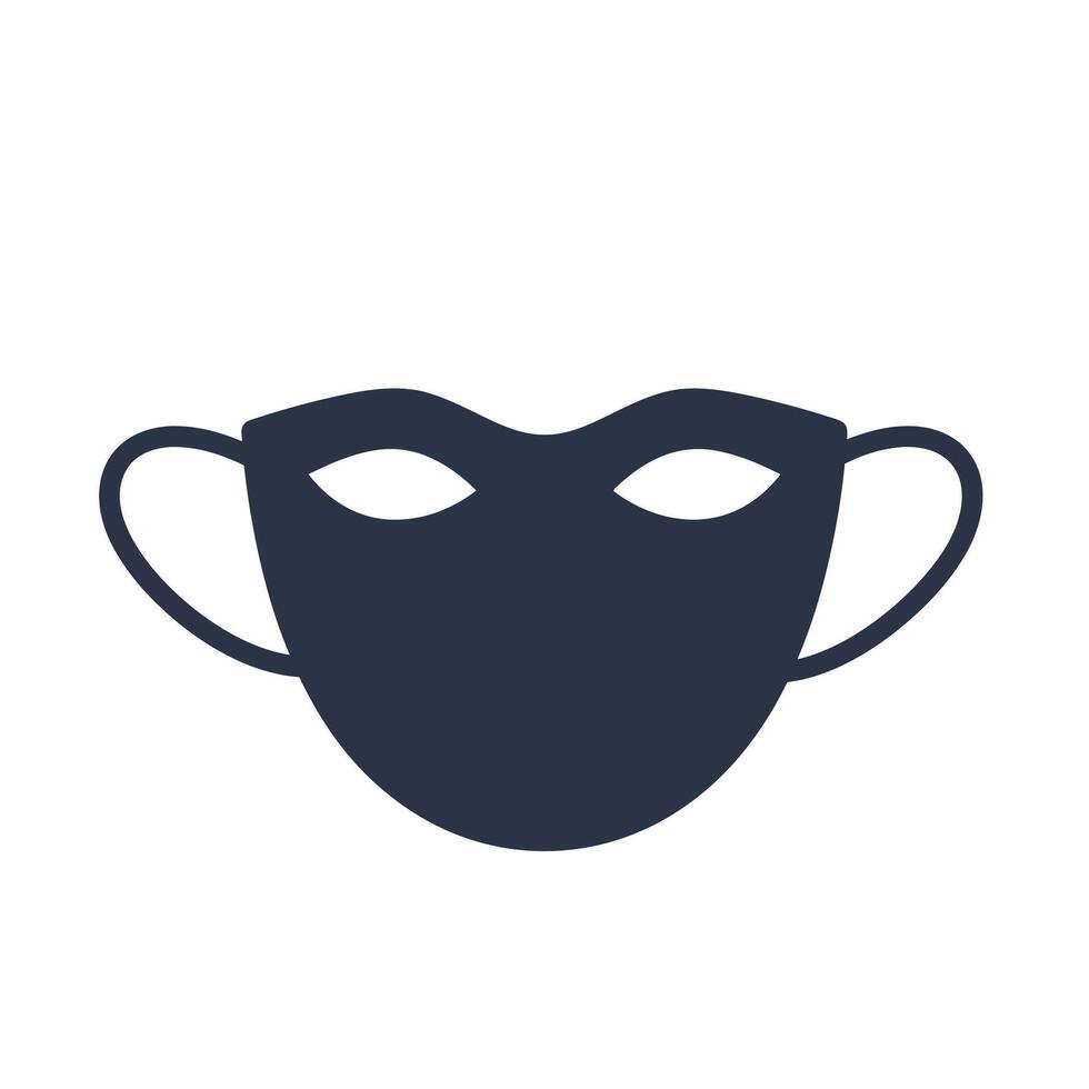 Mask design transformation from simple to detailed flat style art vector