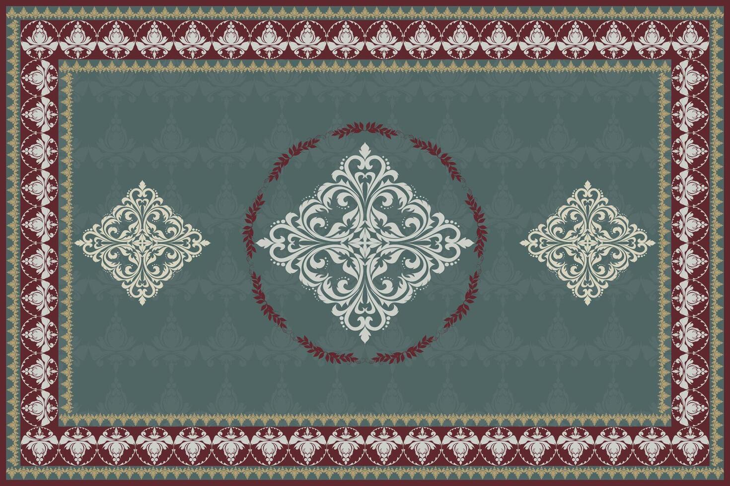 Damask patterns feature intricate, symmetrical motifs inspired by floral or ornamental designs. Often elegant and timeless. vector
