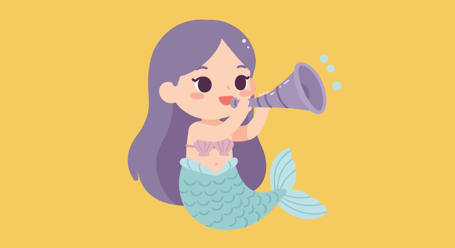 Cute fairy girl watering a daisy flower in flat art style illustration vector