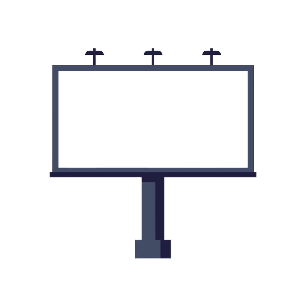 Billboard design featuring a flat minimal style with clear space for text art vector