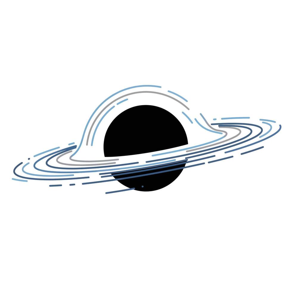 Saturn planet with rings in flat design style art vector