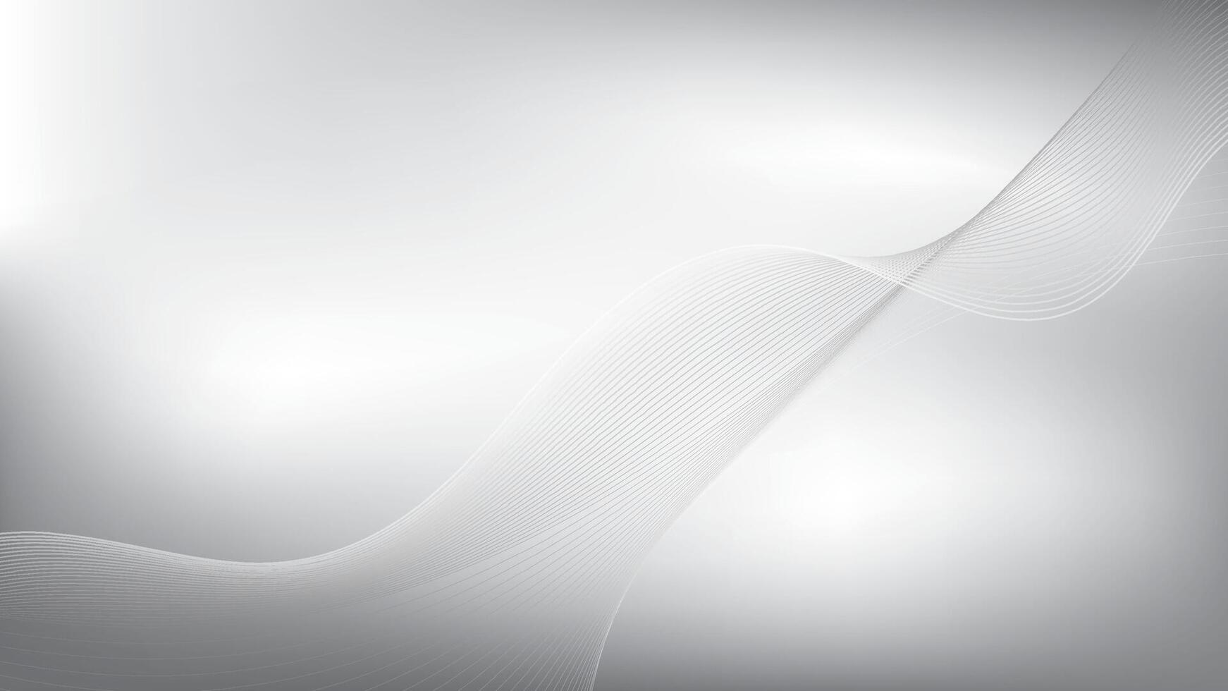 Abstract white and gray color, modern design stripes background with curve lines, wavy pattern, illu vector